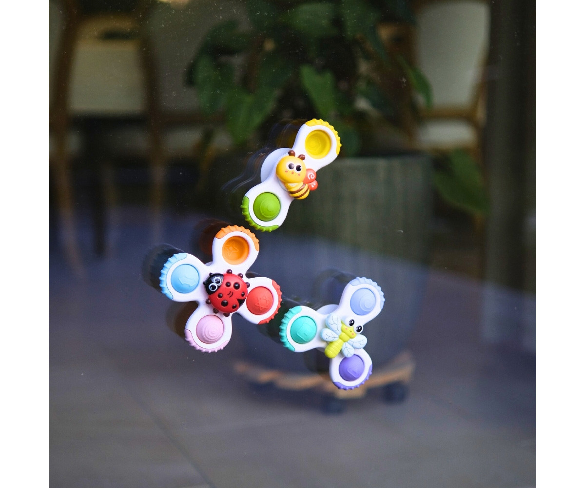 Sticky Spinner Toys Buddies con Ventosa