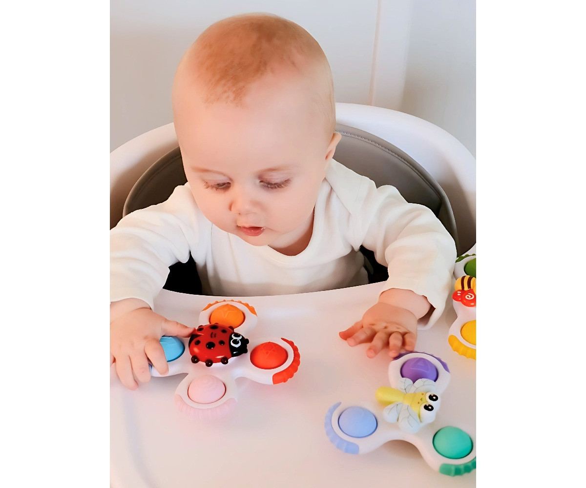 Sticky Spinner Toys Buddies con Ventosa