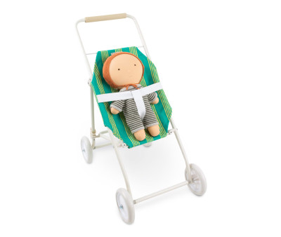Passeggino Grande Bambole Gommu Stripes Green