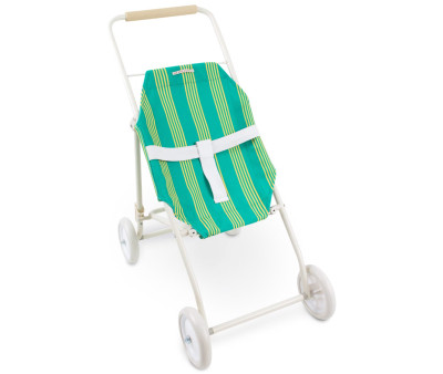 Passeggino Grande Bambole Gommu Stripes Green