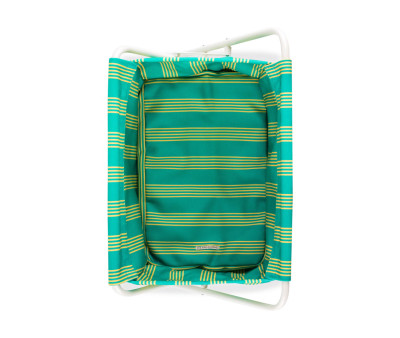 Culla Metallo e Tela Bambole Gommu Stripes Green