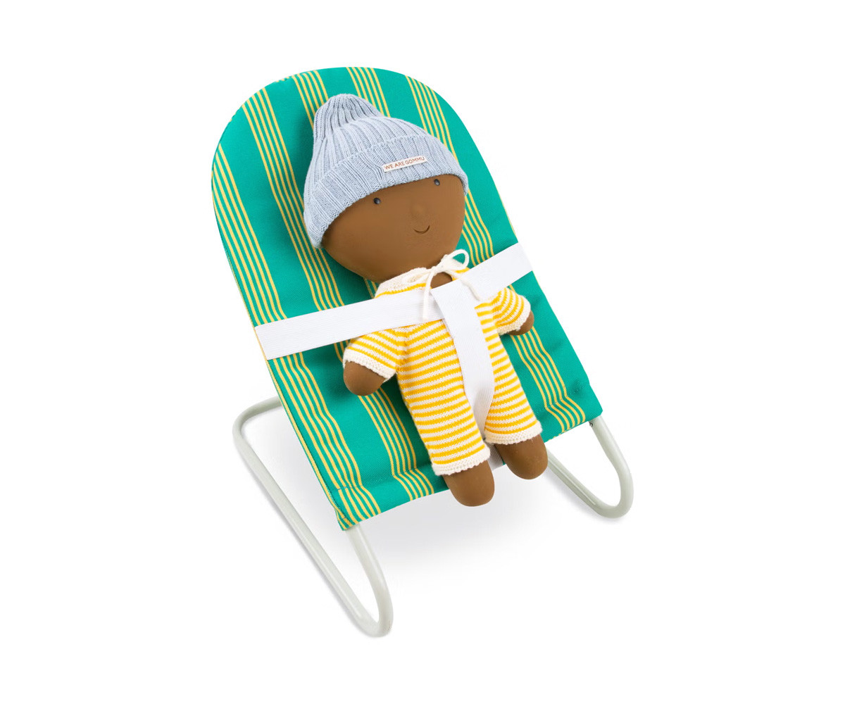 Amaca Bambole Gommu Stripes Green