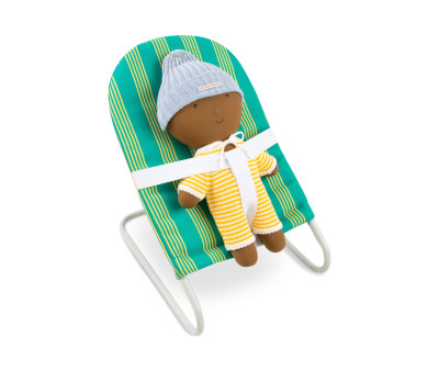 Amaca Bambole Gommu Stripes Green