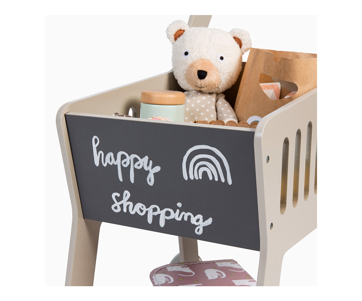 Carrito de la Compra Rubus Gris/Natural