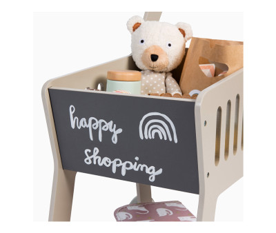 Carrito de la Compra Rubus Gris/Natural