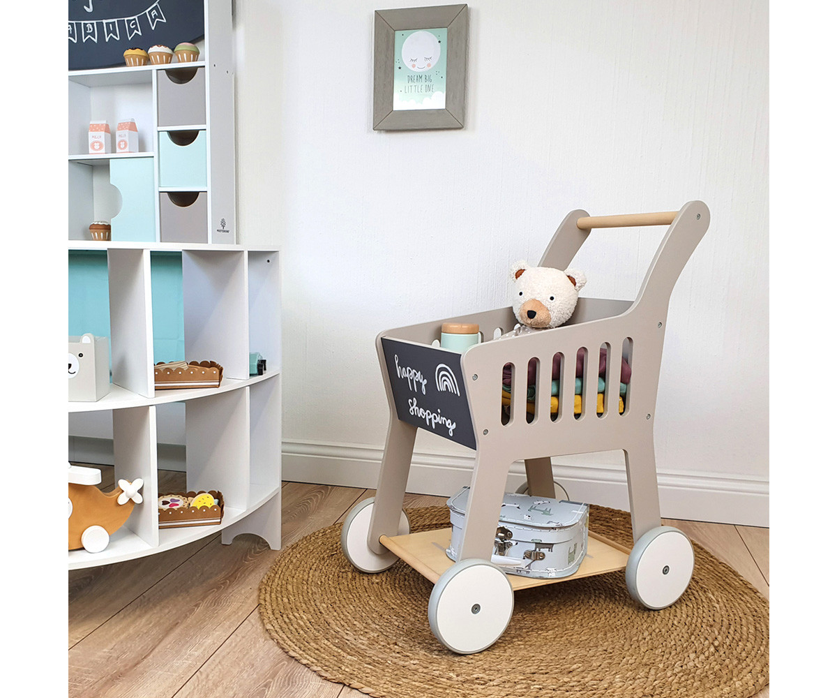 Carrito de la Compra Rubus Gris/Natural