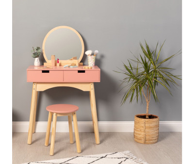 Tocador Infantil Caléndula Rosa/Natural