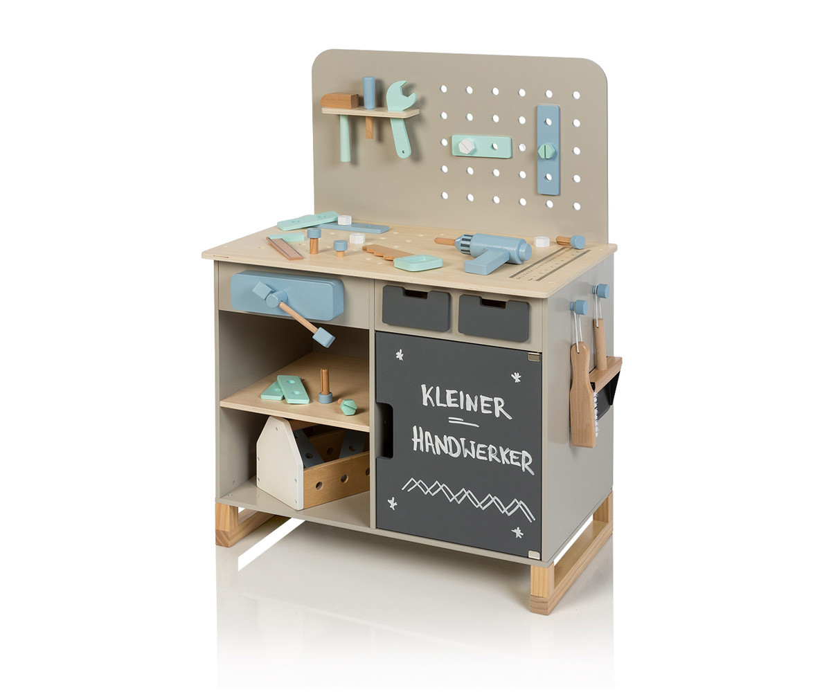 Banco de Trabajo Infantil Fagus Gris/Natural