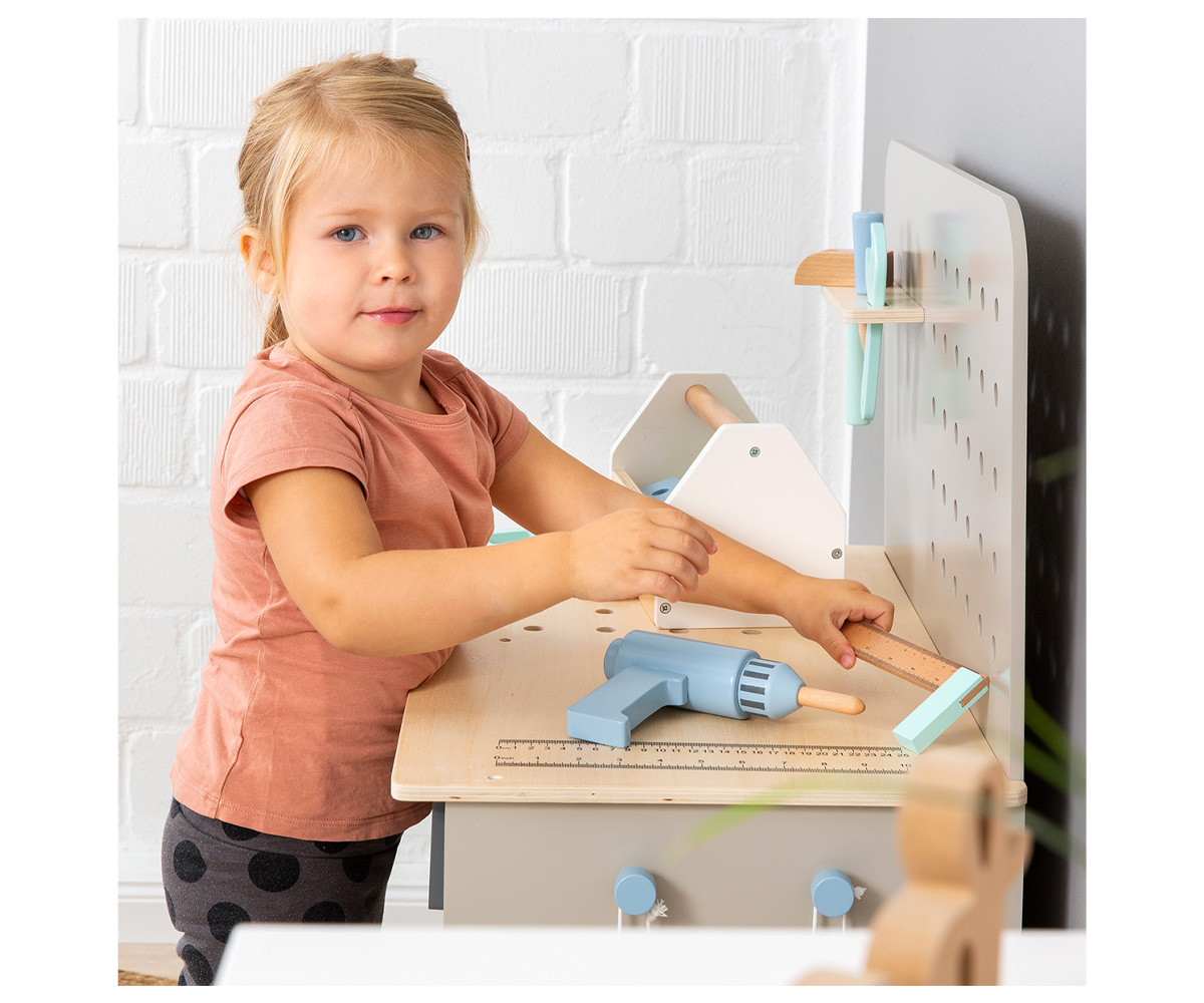 Banco de Trabajo Infantil Fagus Gris/Natural