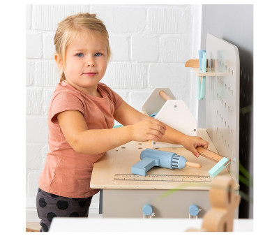 Banco de Trabajo Infantil Fagus Gris/Natural