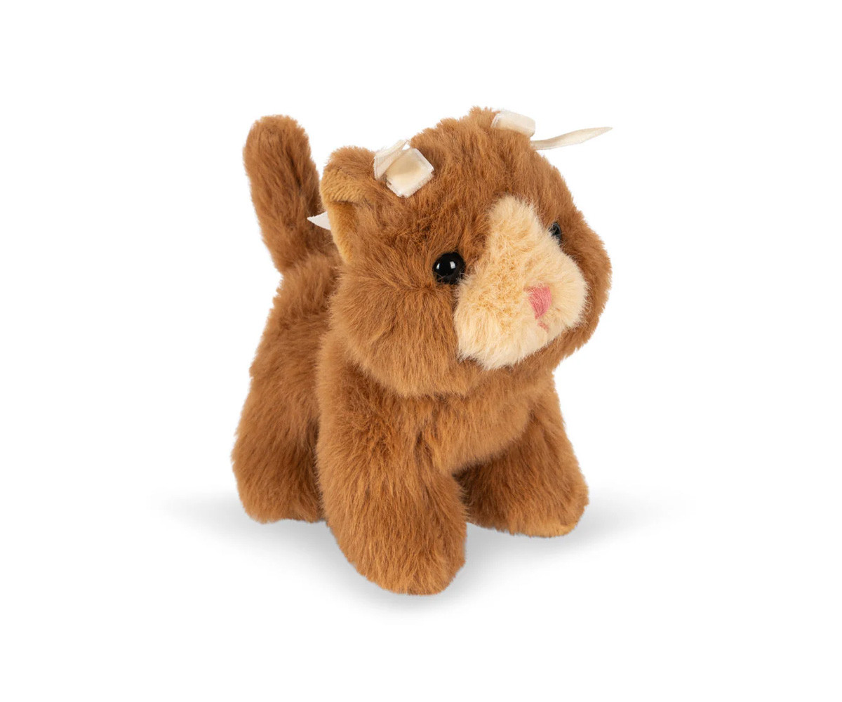 Mini Peluche Baby Animals Brown Cat