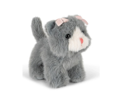 Mini Peluche Baby Animals Grey Cat