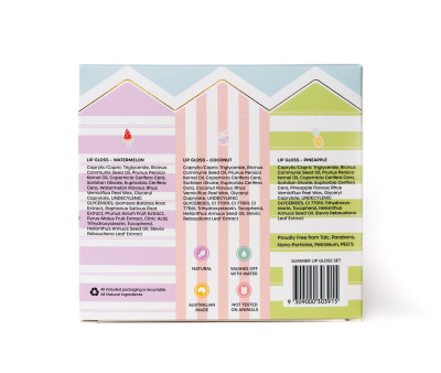 Set 3 Lucidalabbra Naturali Beach Club