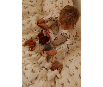 Mini Peluche Baby Animals White Dog