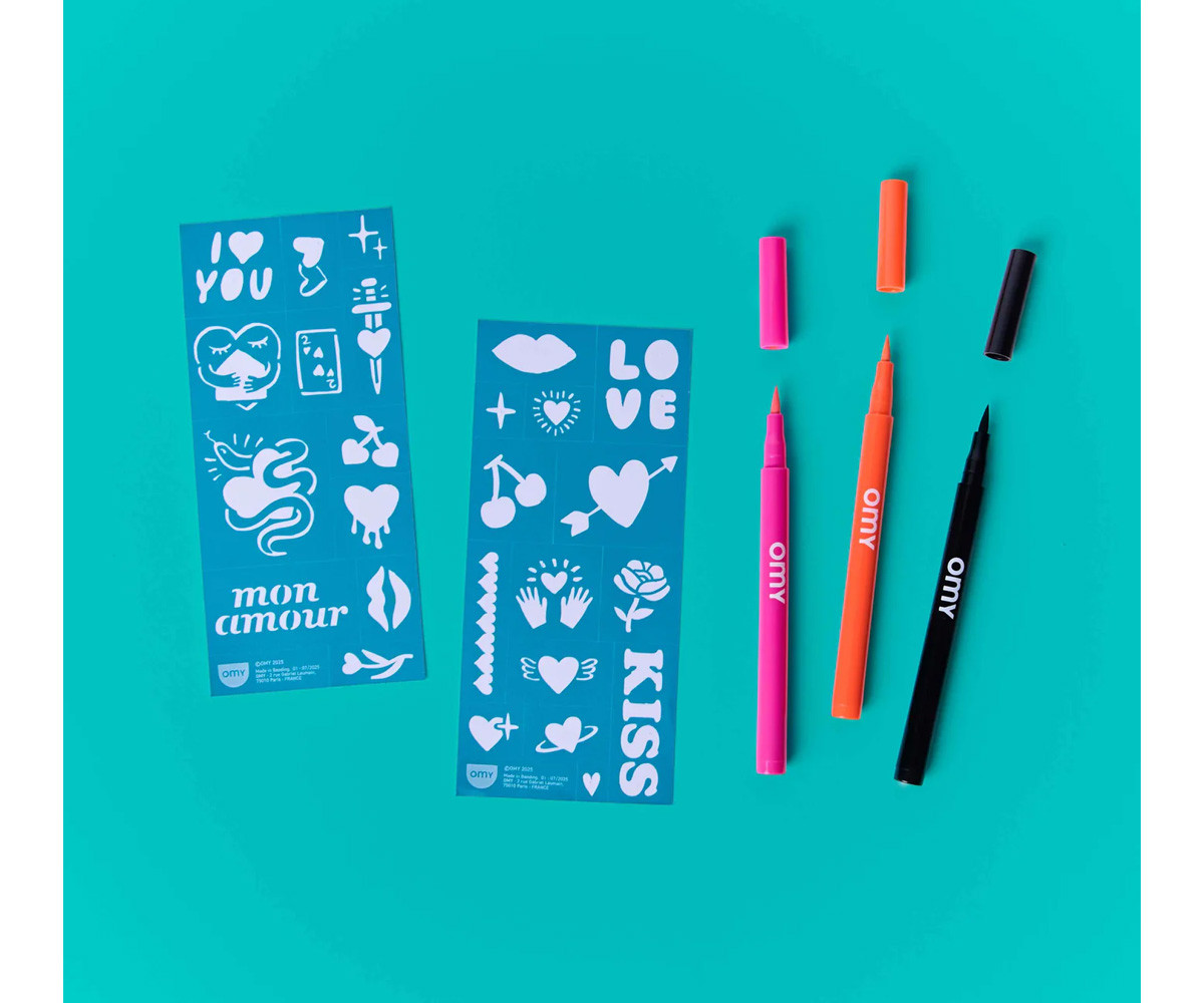 Tatuajes Temporales Art I Love You