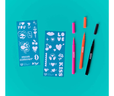 Tatuajes Temporales Art I Love You