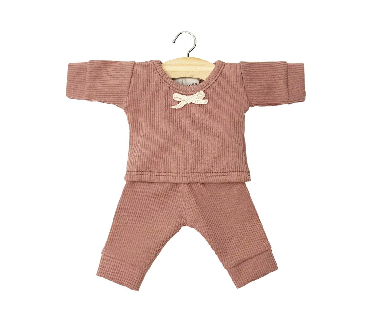 Pigiama Bambole Minikane Morgan Côtelée Rose