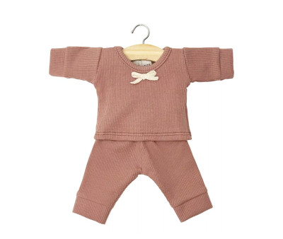 Pigiama Bambole Minikane Morgan Côtelée Rose