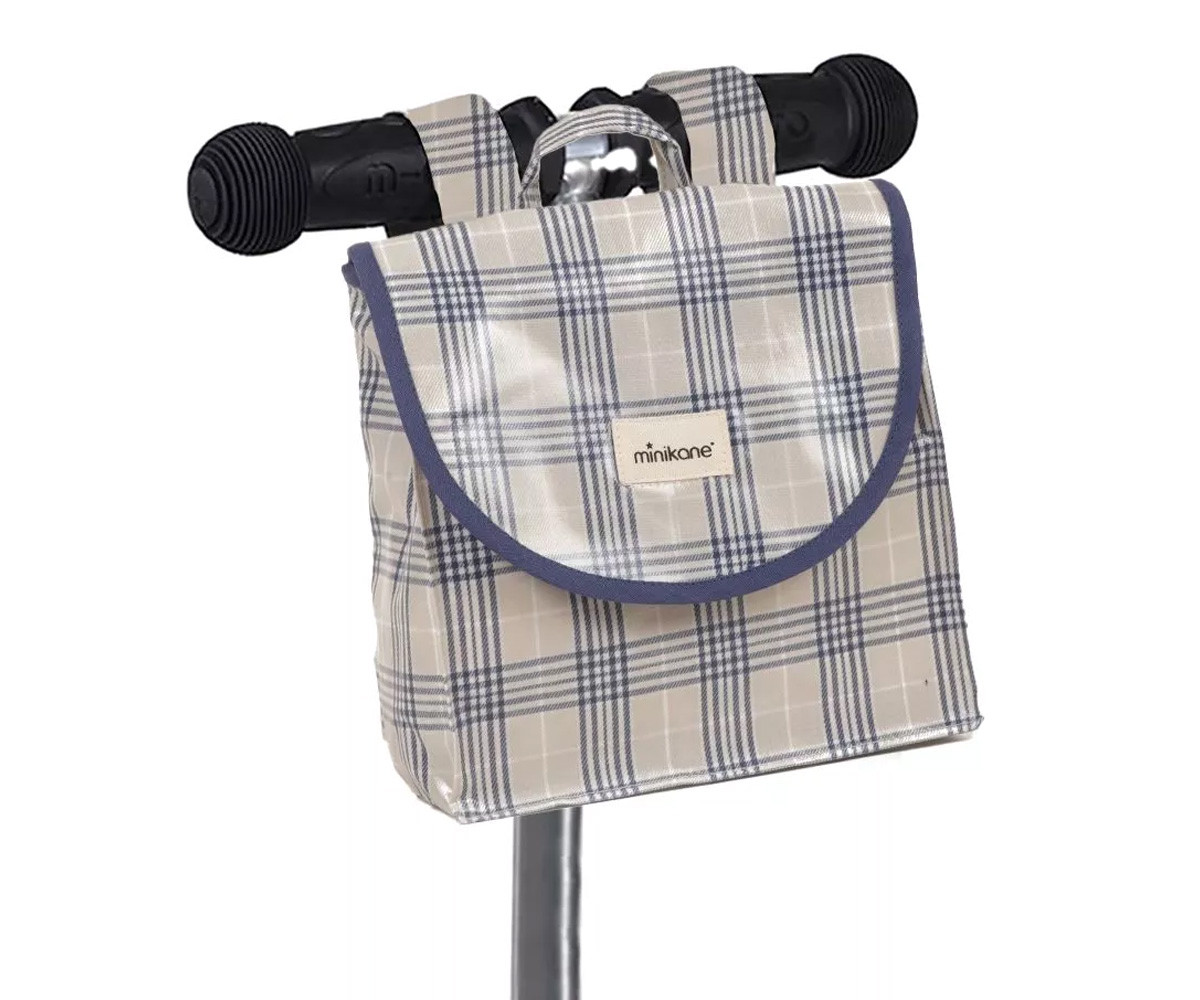 Borsa da Manubrio Cotone Carreaux Bleu