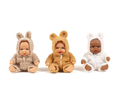 Bambola Greta con Tuta Winnie Bouclette Camel 21 cm