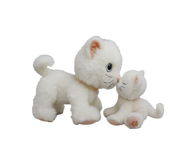 Peluche Articolato Dinkum Cat Lux White