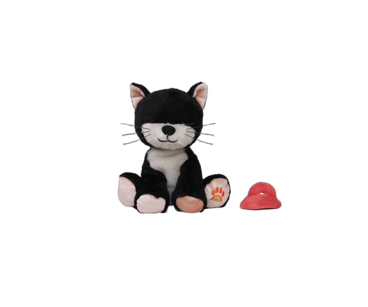 Peluche Binky Kitten Kit Black and White