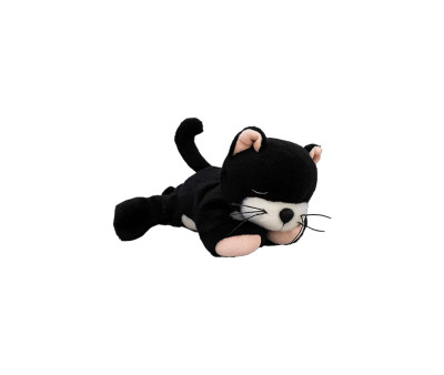 Peluche Binky Kitten Kit Black and White