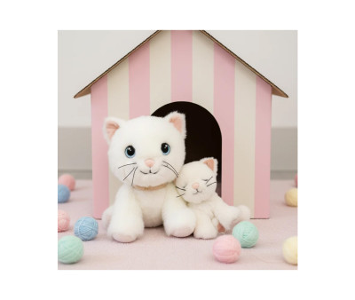 Peluche Binky Kitten Kiki White