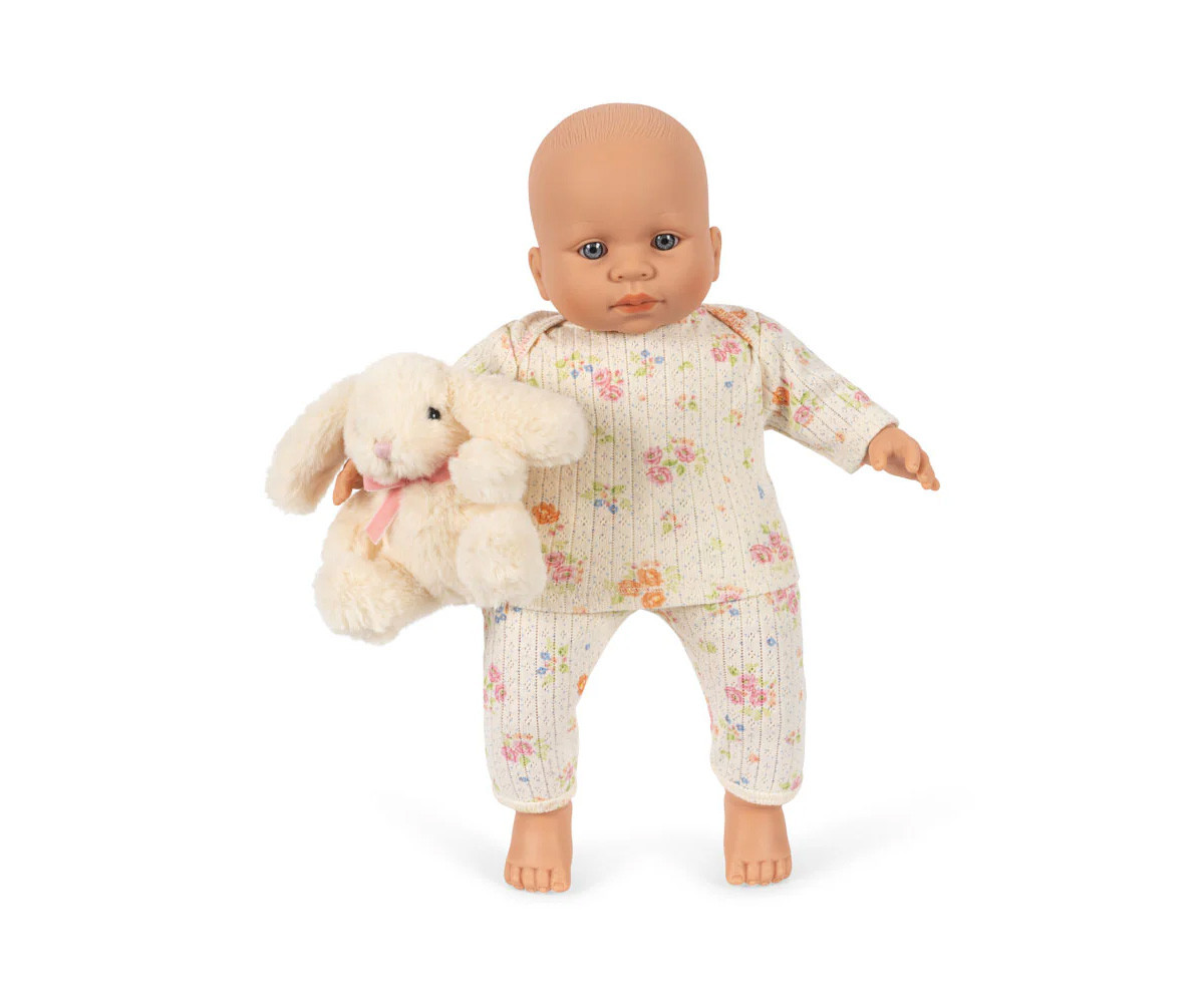 Muñeco Teddy Baby con Conejito de Peluche Nonoka 34cm