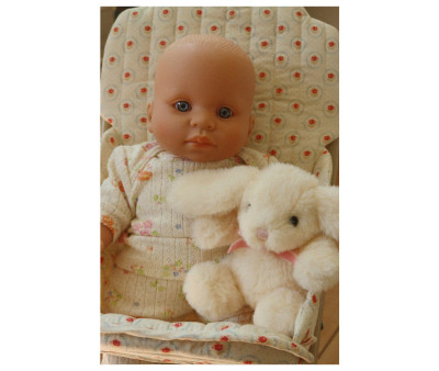 Muñeco Teddy Baby con Conejito de Peluche Nonoka 34cm