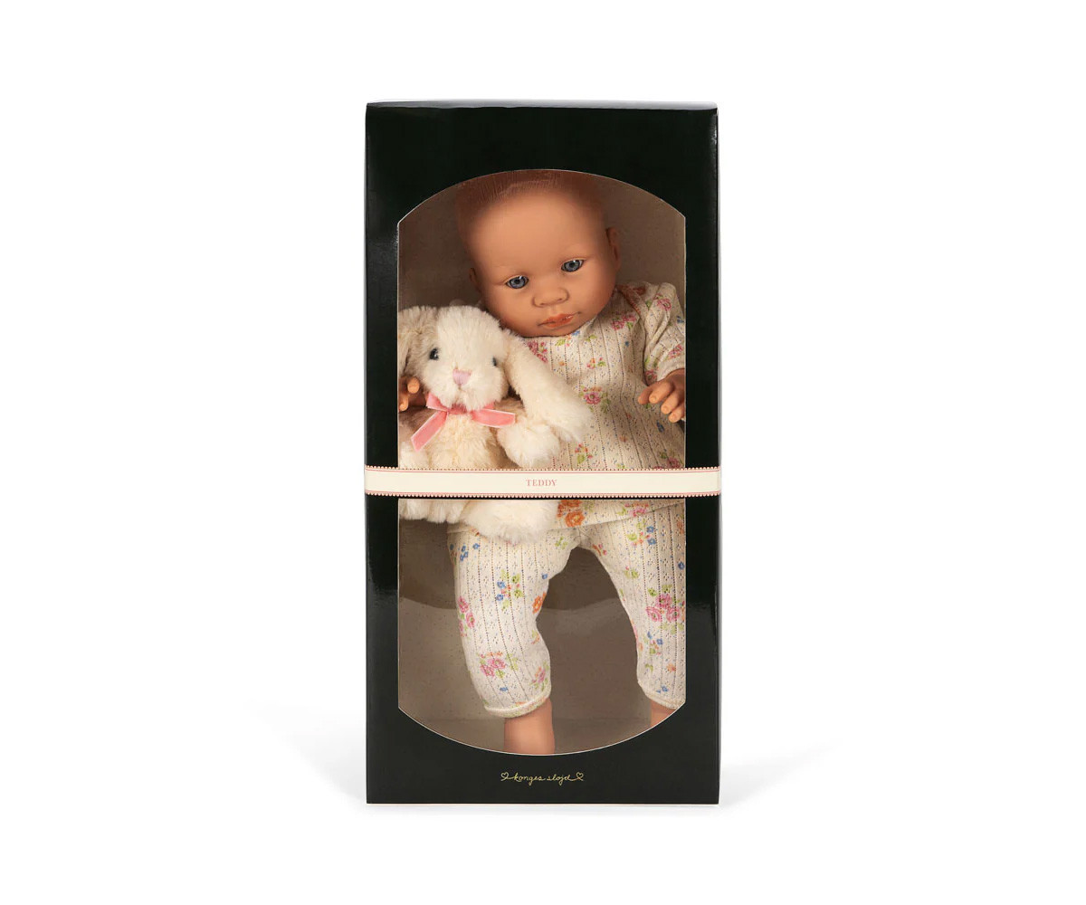 Muñeco Teddy Baby con Conejito de Peluche Nonoka 34cm