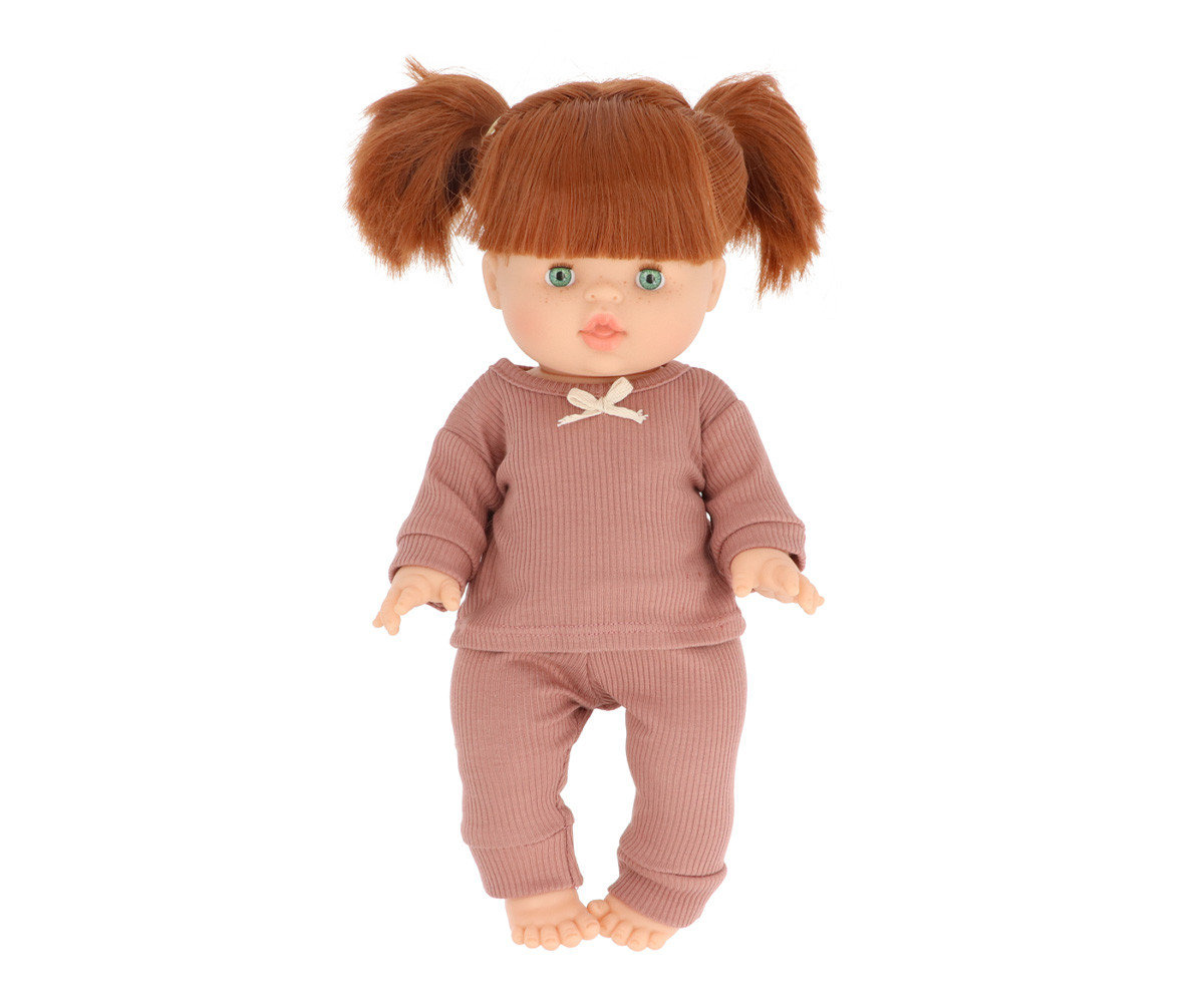 Muñeca Gordis Gabrielle con Pijama Morgan Côtelée Rose