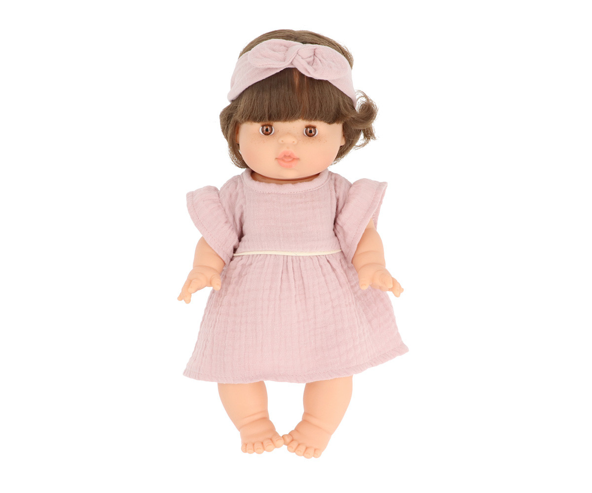 Muñeca Gordis Valentine con Vestido con Diadema Daisy Rose Orchidée