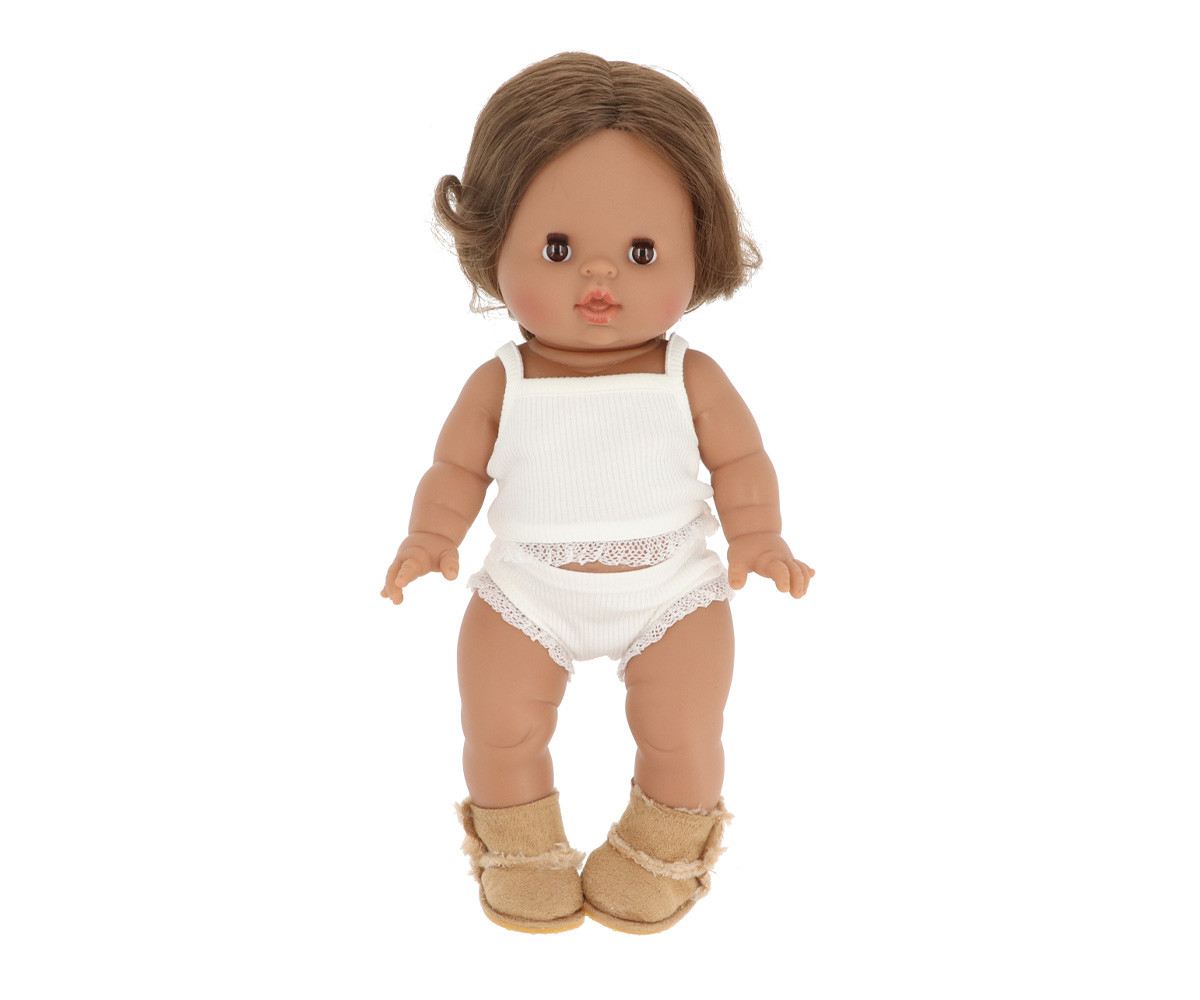 Bambola Gordis Minikane Leopoldina con Intimo Mastic e Stivali Moon Hugt