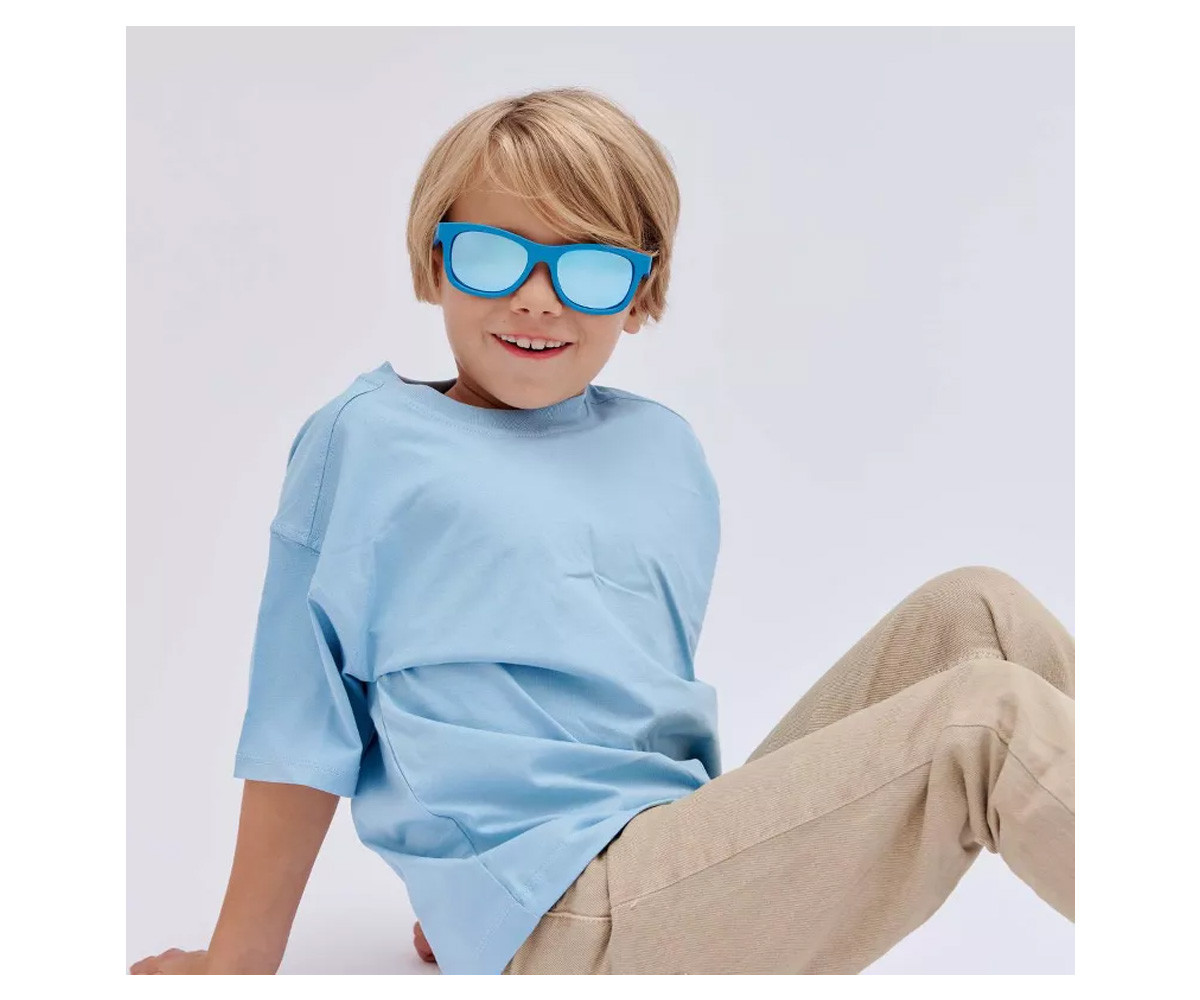 Gafas de Sol Flexibles (+6 años) Navigator Polarizadas Midnght Blue Light Blue Mirrored Lenses