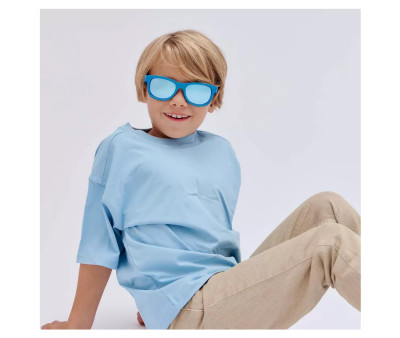 Gafas de Sol Flexibles (+6 años) Navigator Polarizadas Midnght Blue Light Blue Mirrored Lenses