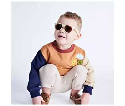 Gafas de Sol Flexibles Navigators (+6 años) Sweet Cream Amber Lenses