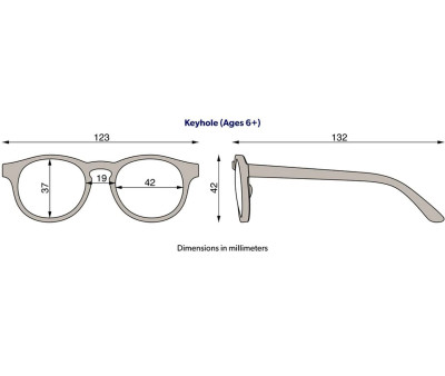 Gafas de Sol Flexibles Keyhole (+6 años) Morning Glory Smoke Lenses