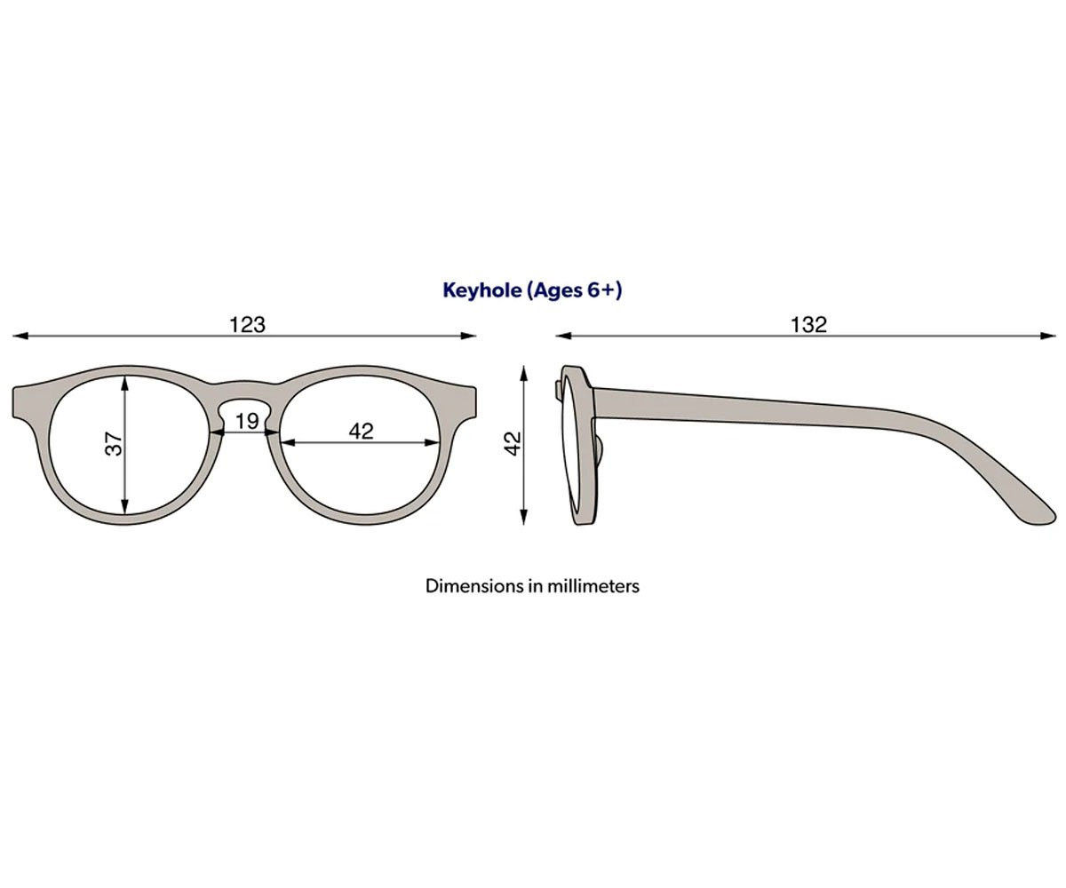 Gafas de Sol Flexibles Keyhole (+6 años) Moon Cherry Smoke Lenses