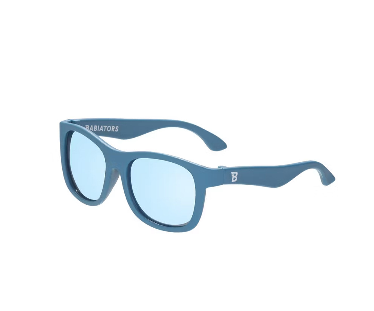Gafas de Sol Flexibles (3-5 años) Navigators Polarizadas Midnight Blue Light Blue Mirrored Lenses