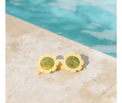 Gafas de Sol Flexibles (3-5 años) Polarizadas Daisy Flower Yellow Mirrored Lenses