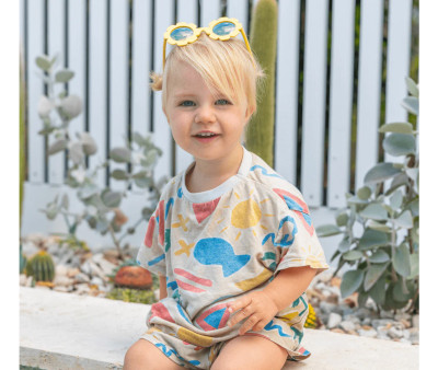 Gafas de Sol Flexibles (3-5 años) Polarizadas Daisy Flower Yellow Mirrored Lenses