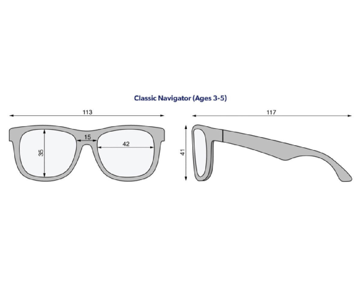 Gafas de Sol Flexibles Navigators (3-5 años) Good As Blue Smoke Lenses