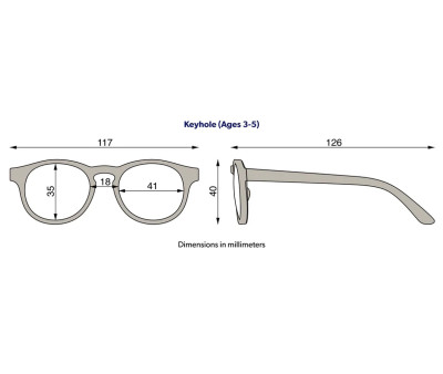 Gafas de Sol Flexibles Keyhole (3-5 años) Morning Glory Smoke Lenses