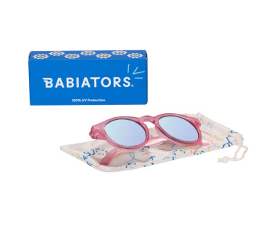 Gafas de Sol Flexibles Keyhole (0-24m) Fuchsia Haze Purple Mirrored Lenses