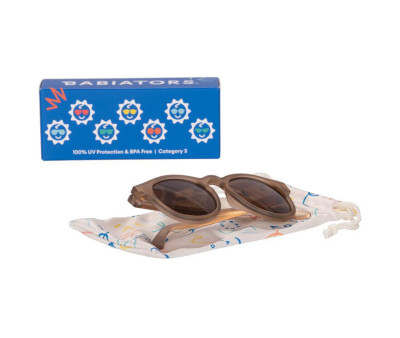 Gafas de Sol Flexibles Keyhole (3-5 años) Cocoa Cloud Amber Lenses