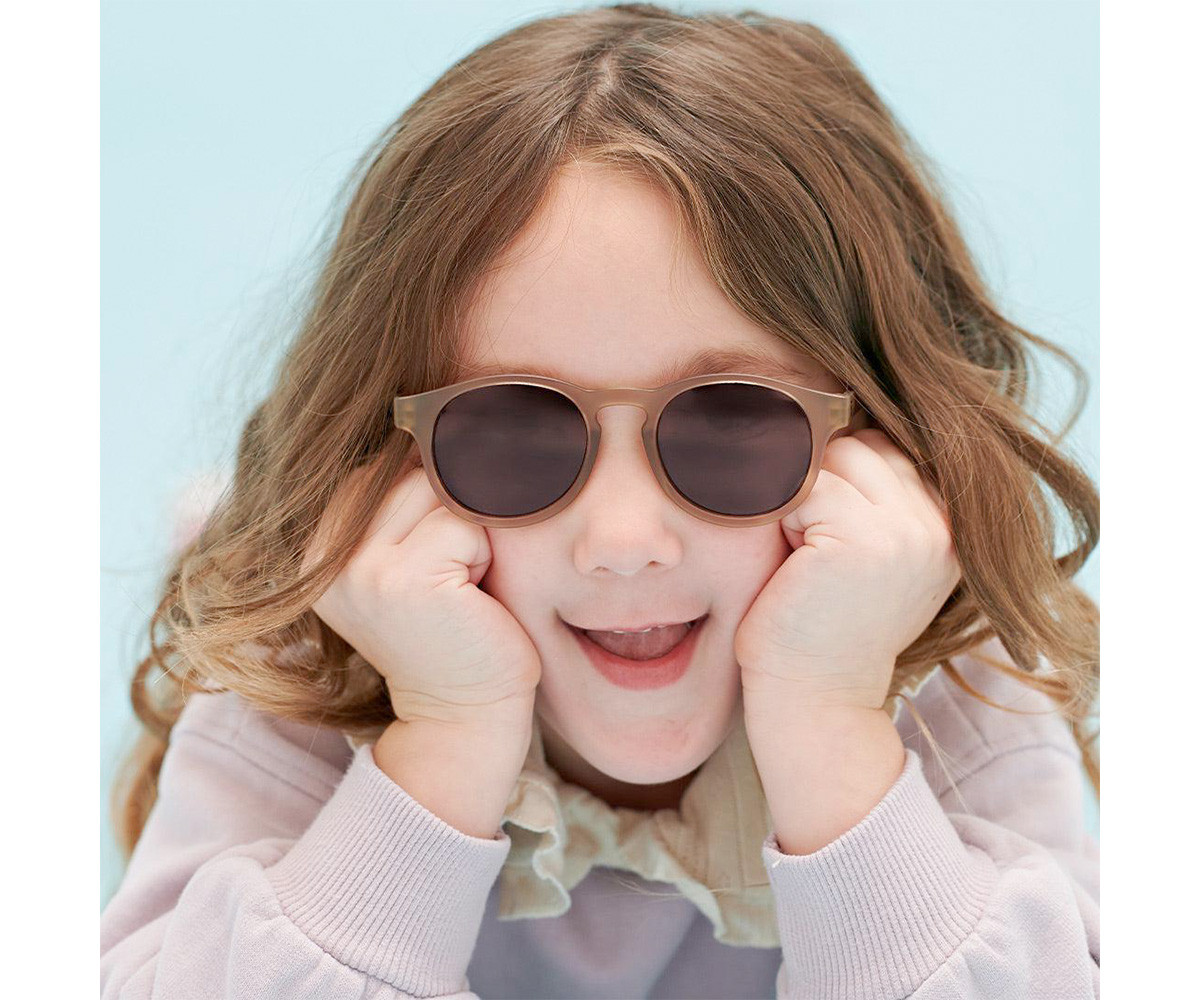 Gafas de Sol Flexibles Keyhole (0-2m) Cocoa Cloud Amber Lenses