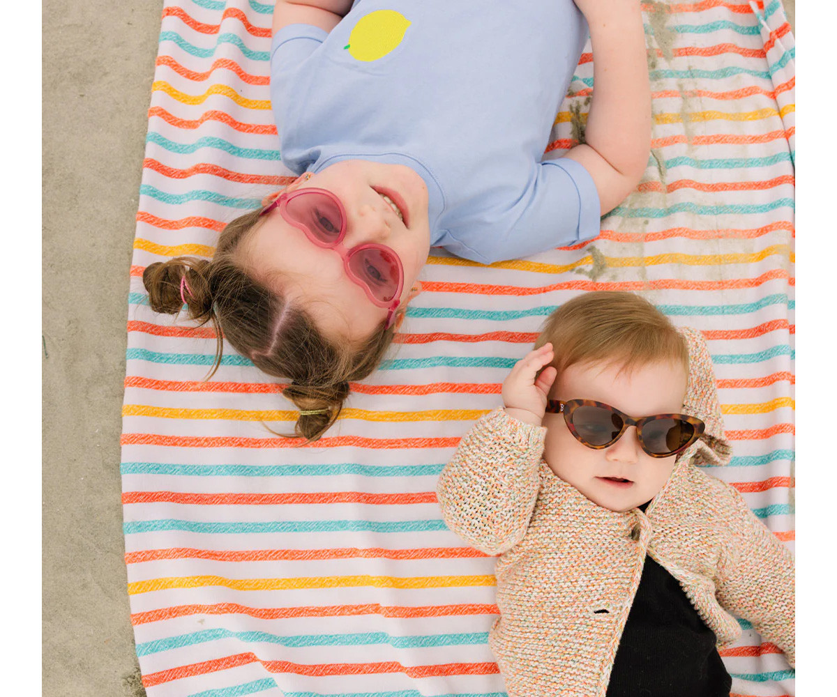 Gafas de Sol Flexibles Hearts (3-5años) Fuchsia Haze Pink Mirrored Lenses