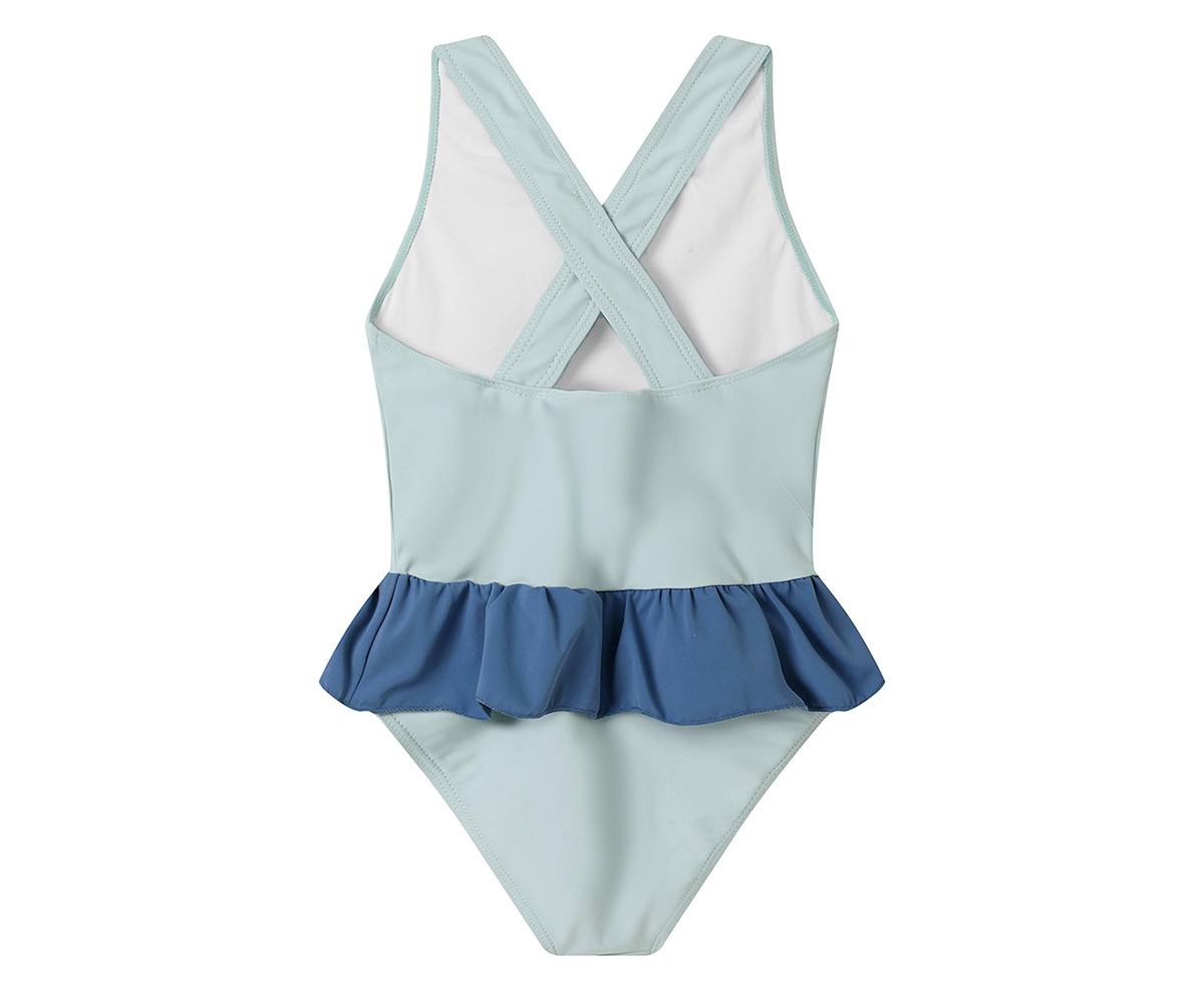 Costume Intero Incrociato con Volanti Stripes Blues & Beyond