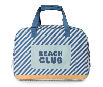 Bolsa de praia com malha  Personalizável Stripes Blues & Beyond